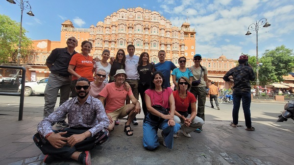 Group desde Argentina en Hawa Mahal Jaipur